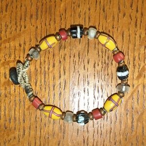 Handmade Beaded Bracelet Earth Tones Beautifully Made